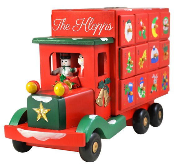 Wall Hangings Signs Home & Living Advent Calendar Christmas Truck Count