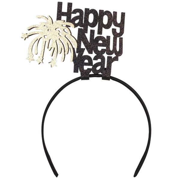 Happy New Year Headband, Party Supplies and Props, Hair Accessories, One Size Fits Most