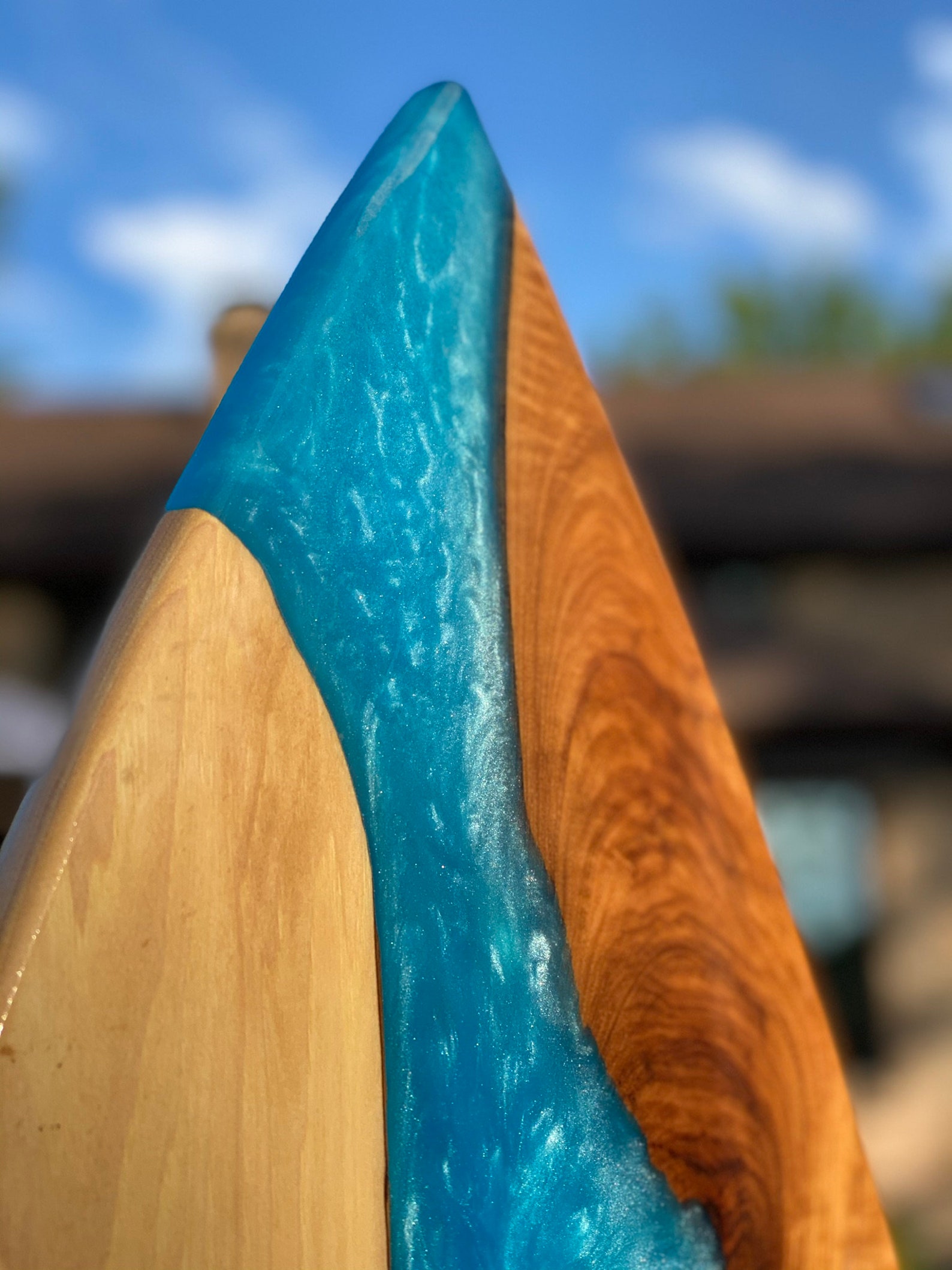 Surfboard Wall Art Handmade With Epoxy and Hickory Smoked Etsy