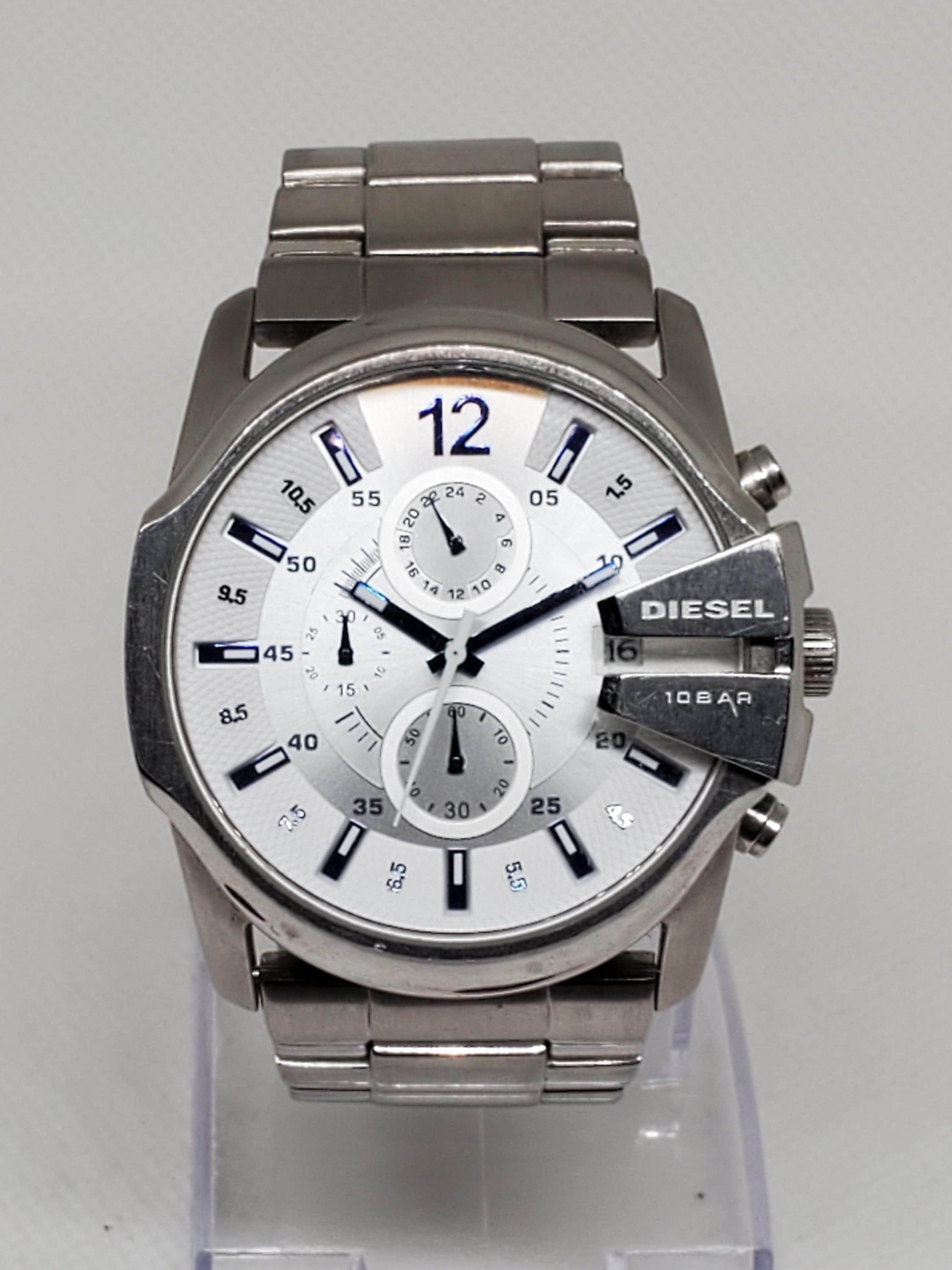 Diesel DZ4181 Chronograph Sport – 46mm, White Dial, Working - Etsy