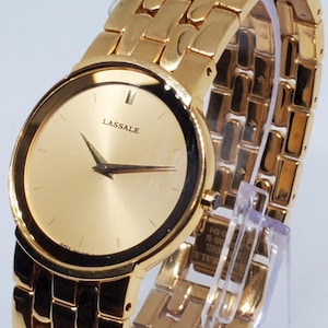 Seiko Lassale Gold Plated Mens Watch -super slim-, 1990s                - Vintage Collection -