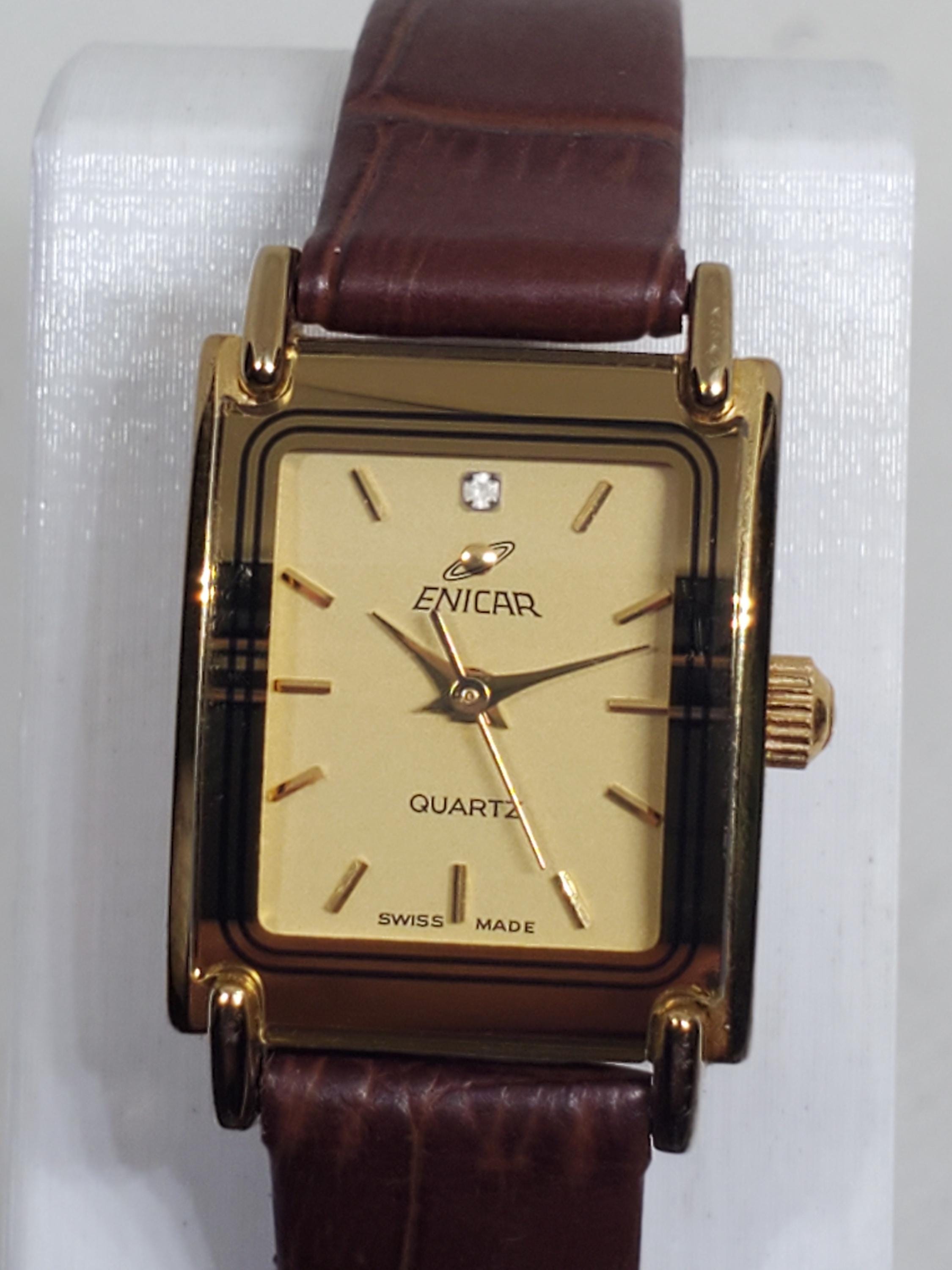 Gold enicar watch - Etsy 日本