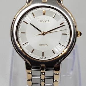 セイコー ドルチェ 8N41-6100 クォーツ ツートーン ウォッチ 32mm