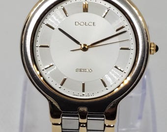 Vintage Seiko Dolce Nickle Alloy Case 9521 5170 Yellow Dial Men