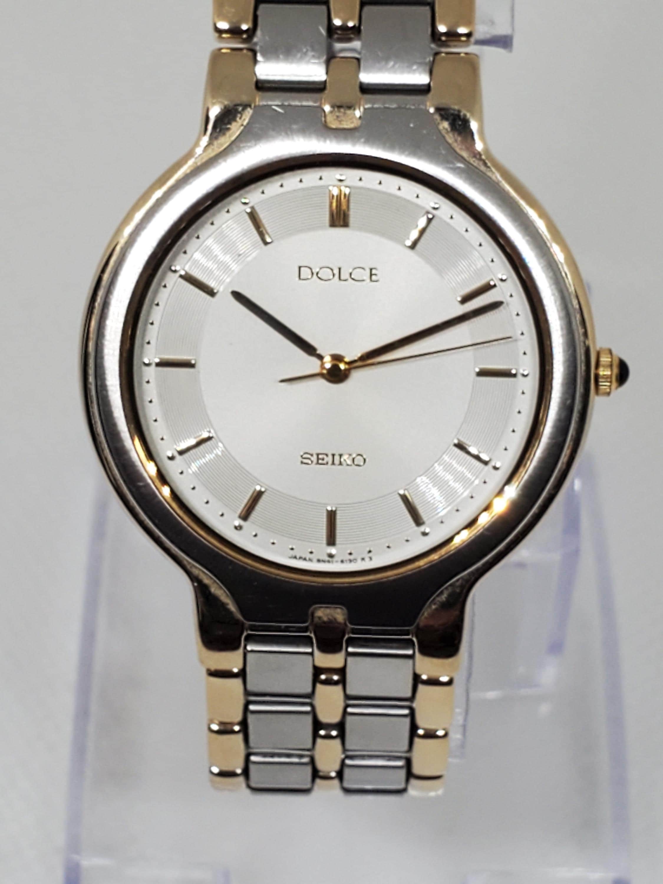セイコー ドルチェ 8N41-6100 クォーツ デュアルトーンウォッチ 32mm