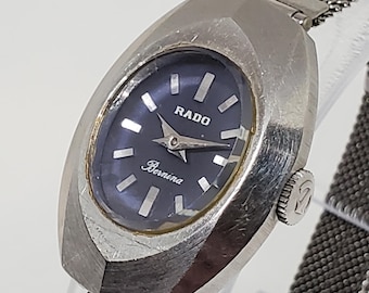 Vintage Rado Custom 111.4007.4 Gemstone Dial Lady Quartz Watch