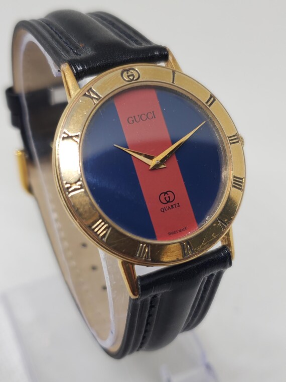 Authentic Gucci 3001L Gucci Stripe Dial Gold Plated Quartz Ladies Wrist Watch Authentic Gucci 3001L Gucci Stripe Dial Gold Plated Quartz  main image 4