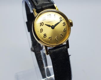 Bulova Caravelle Gold Plated Manual Watch Classic, 1973, Working