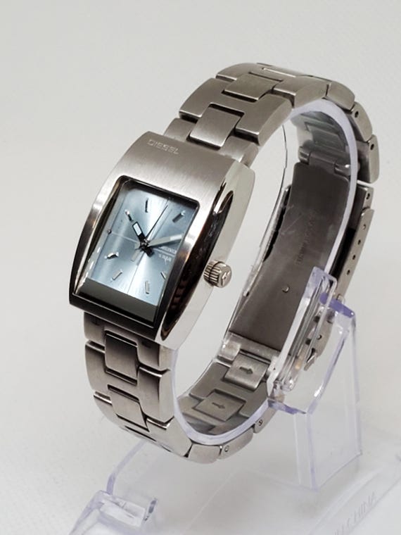Diesel Women Silver Tone Watch, 2000s , Working - Etsy