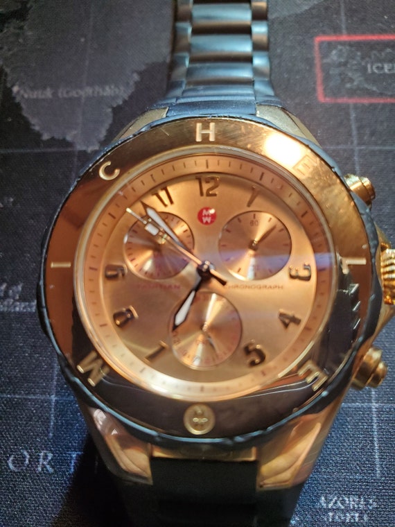 Michele Tahitian Chronograph Gold Face
