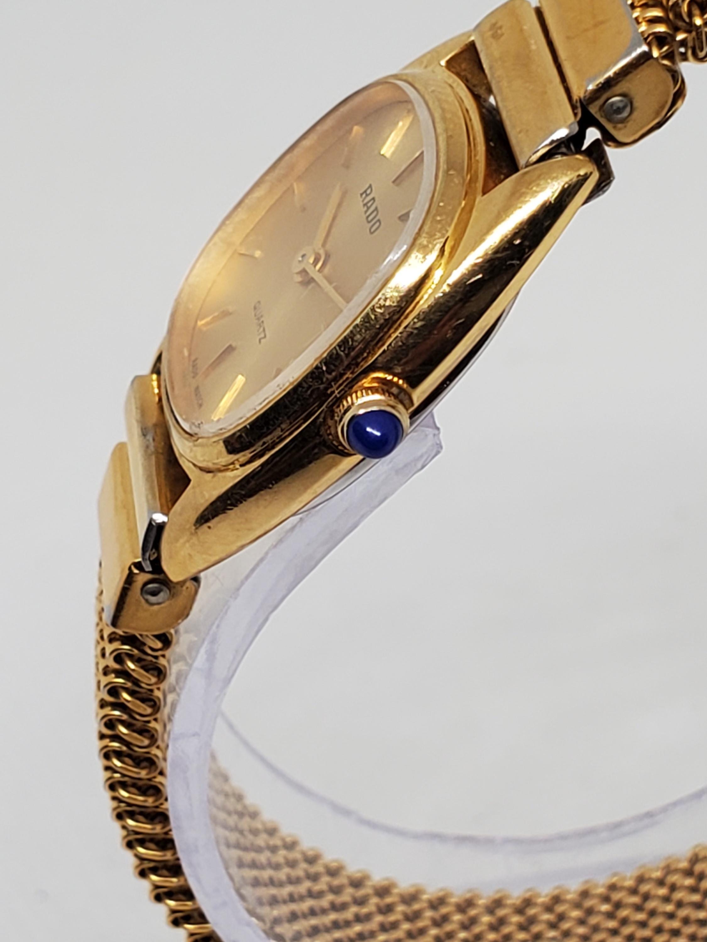 Vintage Rado Gold Plated Ladies Watch. 1980s, Running - Etsy