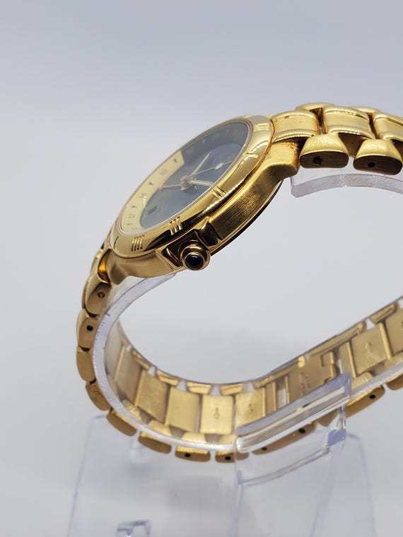 Givenchy Millesime 2000 World Timer Blue Dial Gol… - image 5