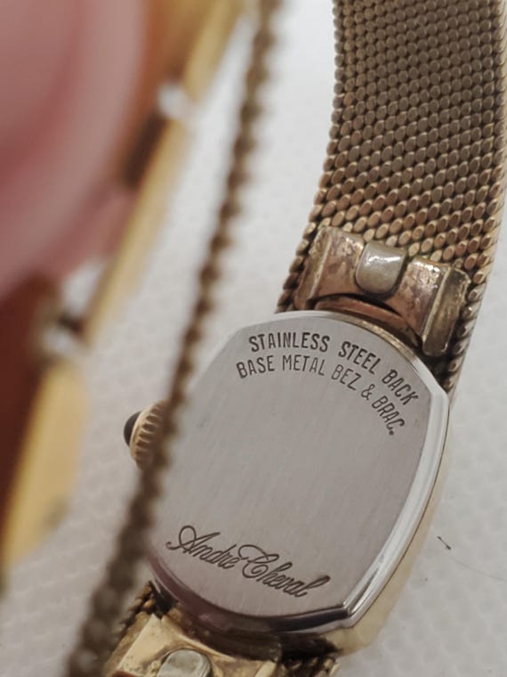 Vintage Andre Cheval Gold Plated with Diamonds Watch,… - Gem