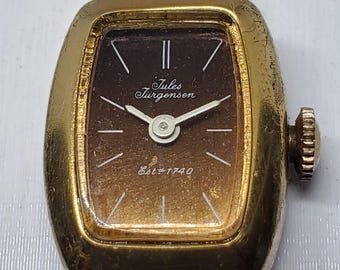 Jules Jurgensen 5614 Vintage Gold Tone Manual Dress Watch  display picture 3