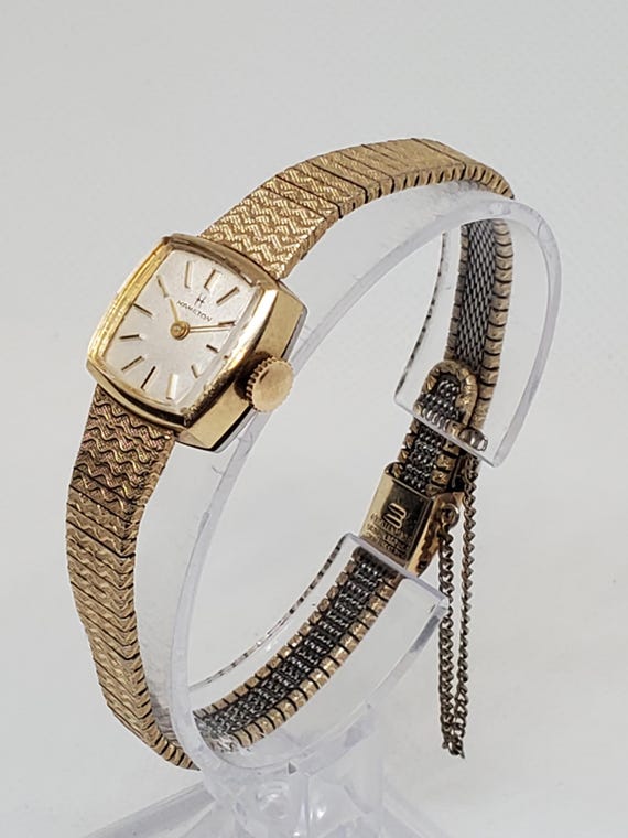 Hamilton Rare Vintage Luxury Ladies Watch Gold-Plated Bezel and Mesh Bracelet Hamilton | Accessories | Hamilton Rare Vintage Luxury Ladies  main image 4