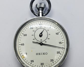 Cronômetro manual Seiko 90-5030 Professional Timer, 57 mm, 1977, funcionando.