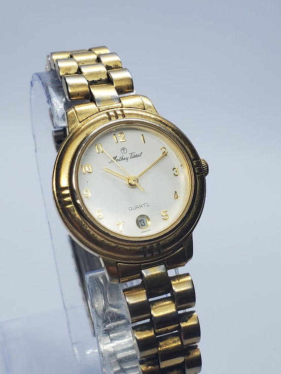 tissot gold dress watch Mathey Plated Watch, 26mm, 1990s, Running Category_Going Going Gone!