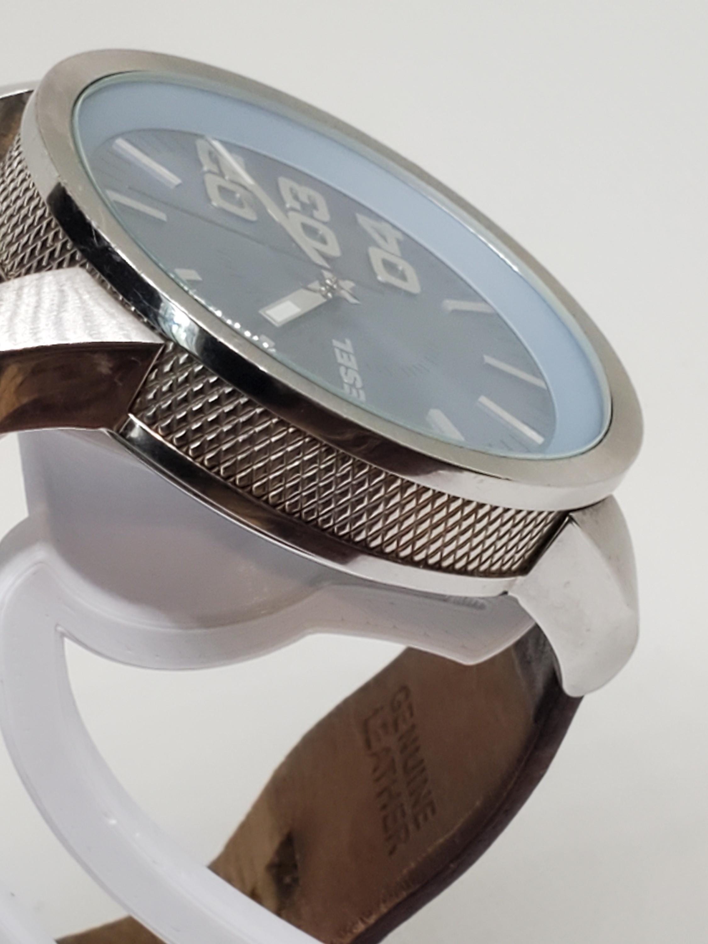 Diesel Metallic Blue Only the Brave DZ-1512, 2000s Watch, Working 