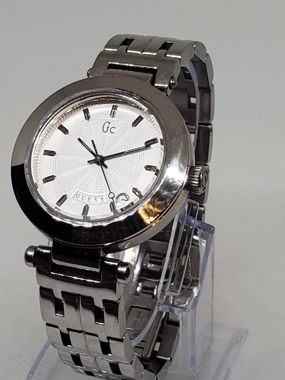 Vintage Guess Collection Silver-tone Watch for Men, 2000s  display picture 2