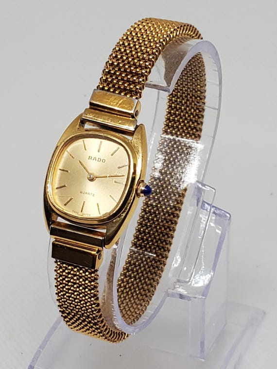 Vintage Rado Gold Plated Ladies Watch. 1980s, Running - Etsy