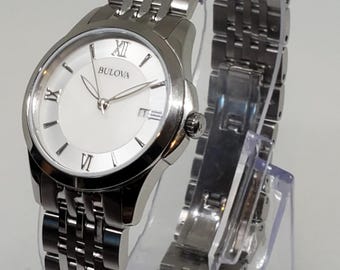 Bulova SIlver Tone Ladies Watch, 2000s, Working
