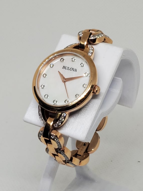 Bulova Crystal 98L207 Rose Gold Women