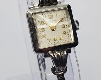 Zegarek damski Starina 17 Jewels Swiss Manual Wind, 18 mm, lata 50. XX wieku, do biegania