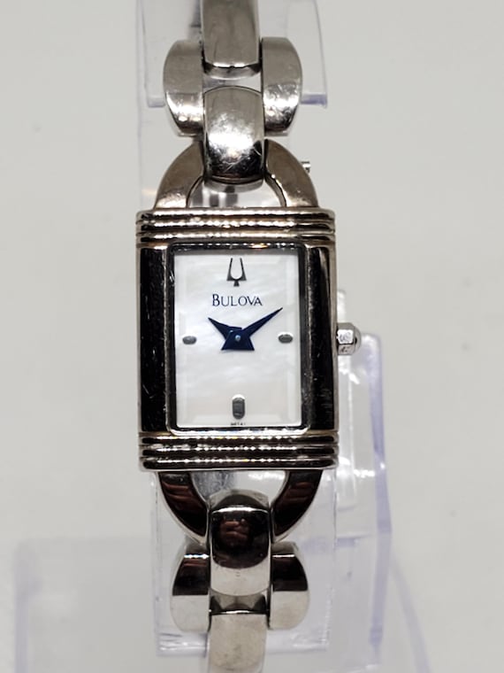 Bulova Mother of Pearl Ladies Watch, 2000s, Working - Etsy display picture 2