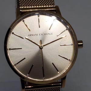 Armani Exchange AX5536 Gold Plated Watch, 2010s - Vintage Collection ...