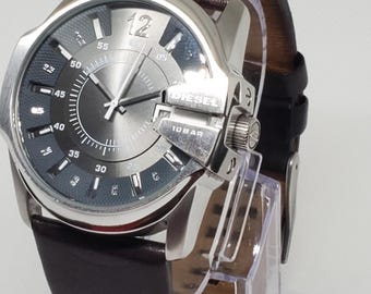 Diesel DZ-1206 46mm Quartz Watch—steel Case, Grey Dial, Date