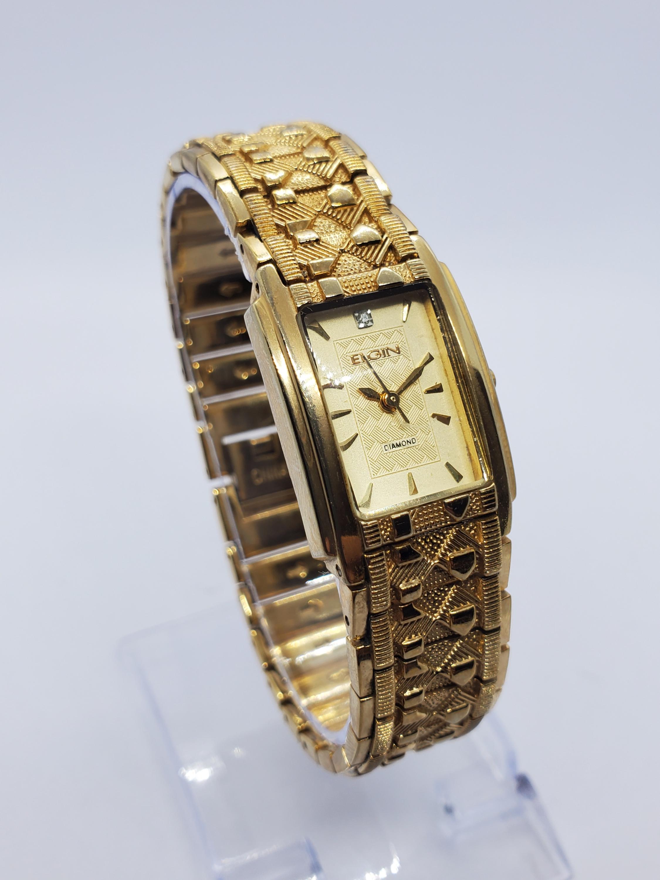 Elgin diamond watch - Etsy 日本