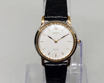 Vintage Seiko Exceline Dual Tone Ladies Watch, 1980s, Running