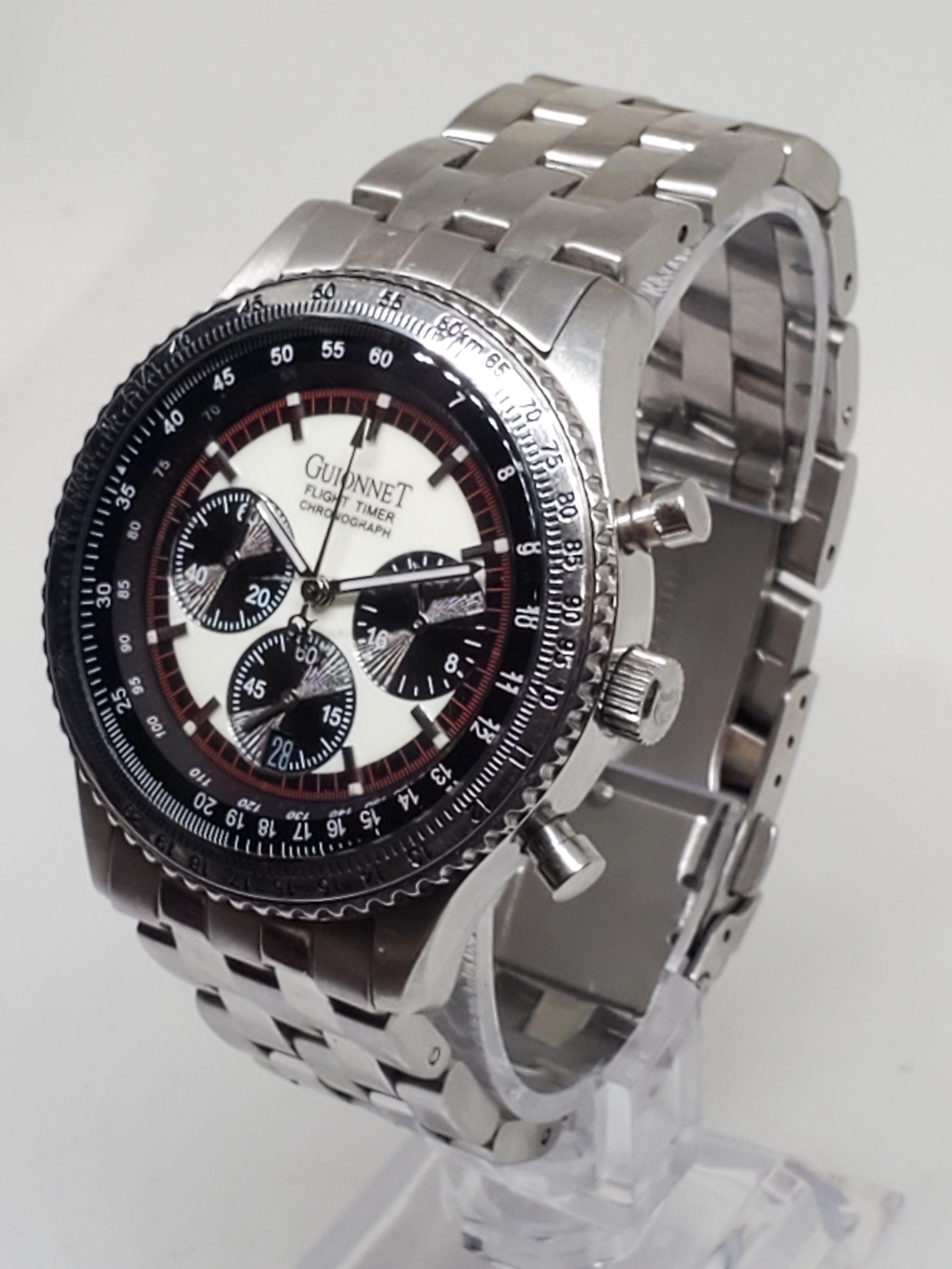 P GUIONNET FLIGHT TIMER BR-500ピエールギオネ腕時計 Pierre Guionnet Flight Timer Chronograph Watch, 1990s - Vintage
