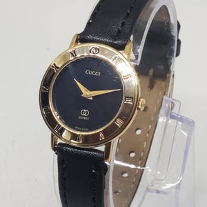 Gucci verguld dameshorloge, jaren 80 - vintage collectie -