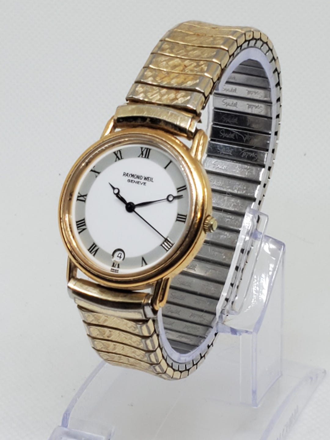 Raymond Weil Geneve 18K Gold Plated Watch, 1990s