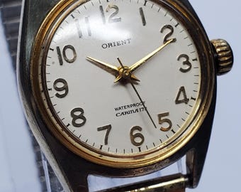 Orient Carina Manual Gold Plated 17 Jewels Dress Watch, 1962, Working