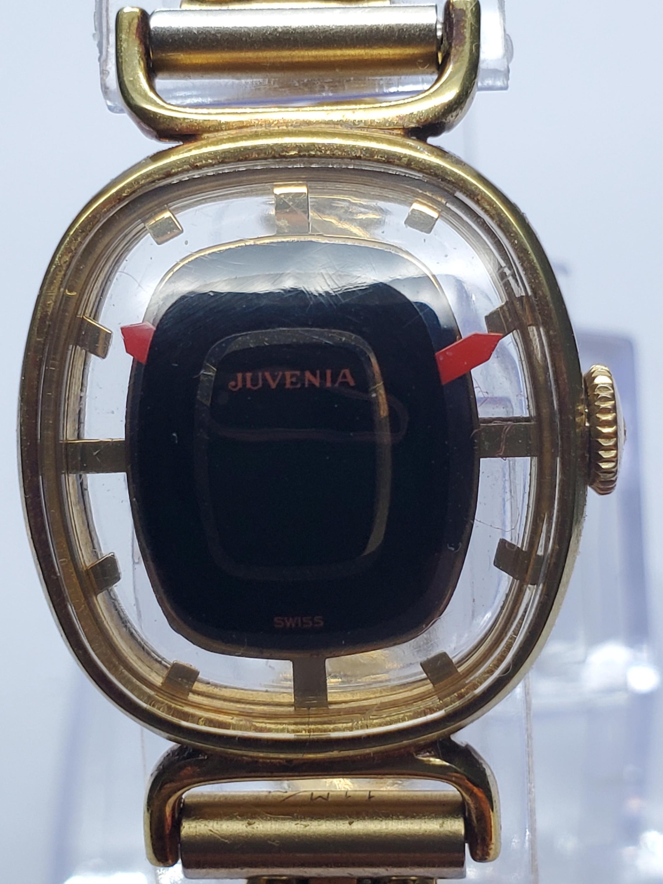 Vintage Juvenia Mystere Manual 17 Jewels Swiss Watch, 21x23mm