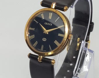 Gucci Sherri Line 30mm Gold Plated, 1990s    - Vintage Collection -