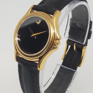 Movado Museum Gold Plated Watch, 1990s                  - Vintage Collection -