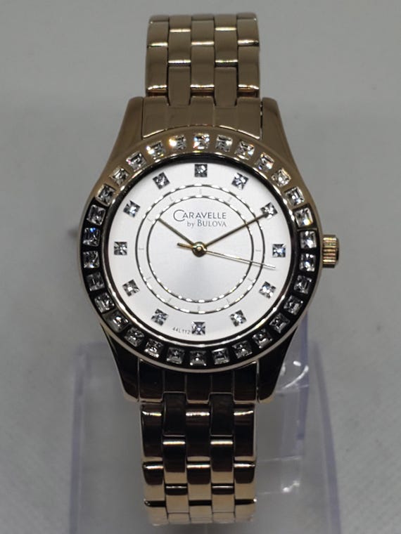 Bulova Caravelle Crystal Bezel Unisex Watch With Box, 2010  display picture 2