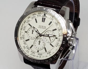 Guess Waterpro Chronograph Year 2000s Watch, U13570G2, Running