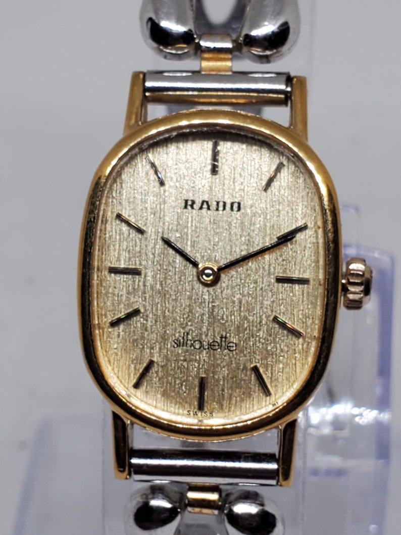 Oval Shape Rado Vintage Rado Silhouette Gold Plated Manual Swiss Watch, Late 1970s to ...