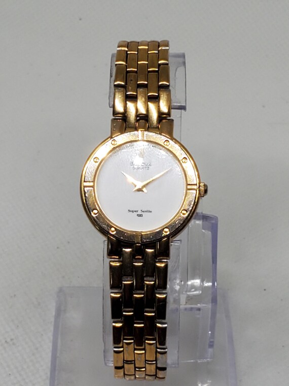 Bulova Super Seville Gold Plated Ladies Watch, 1980s  display picture 3