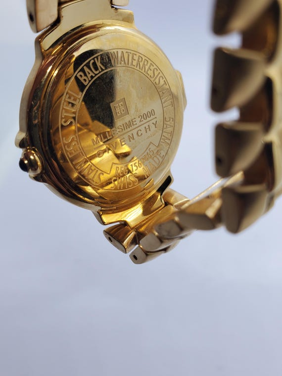 Givenchy Millesime 2000 World Timer Blue Dial Gol… - image 10