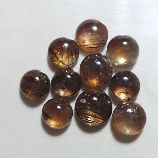 Natural Andalusite Gemstone Smooth Round Shape 4-6 MM Size Best High Quality Gemstone For Making Jewelry.