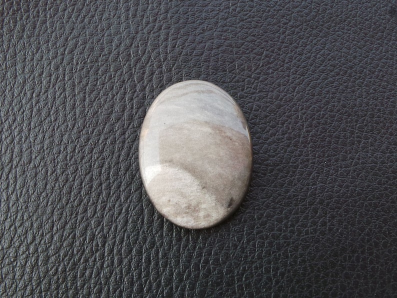Natural Silver Sheen Obsidian Gemstone Smooth Oval Shape Cabochon 38x29x6 MM Size Best High Quality Loose Gemstone For Making Jewelry.