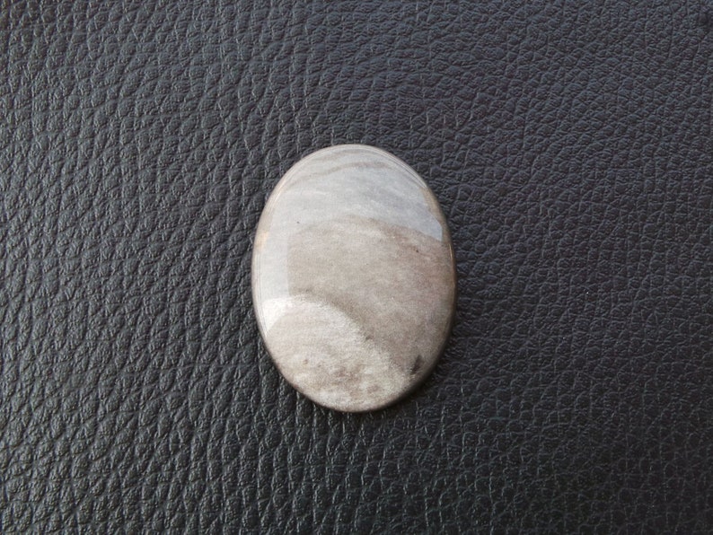 Natural Silver Sheen Obsidian Gemstone Smooth Oval Shape Cabochon 38x29x6 MM Size Best High Quality Loose Gemstone For Making Jewelry.