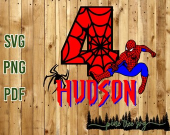 Download Spiderman Birthday Etsy