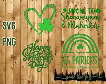 St Patrick's Day Bundle - SVG & PNG - Instant Download