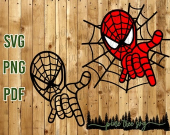 Spiderman - SVG, PNG, PDF - Instant Download